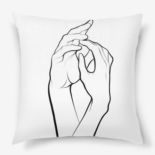 Подушка «Руки влюблённых »
