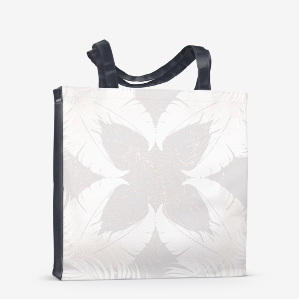 Сумка-шоппер «Белые пальмовые листья»