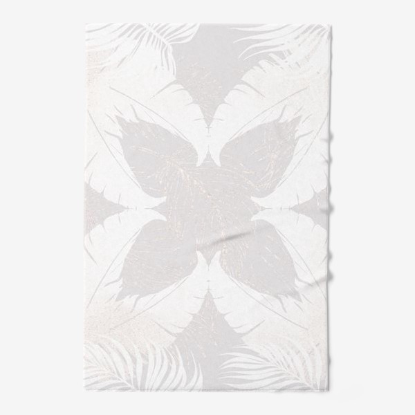 Полотенце «Белые пальмовые листья»