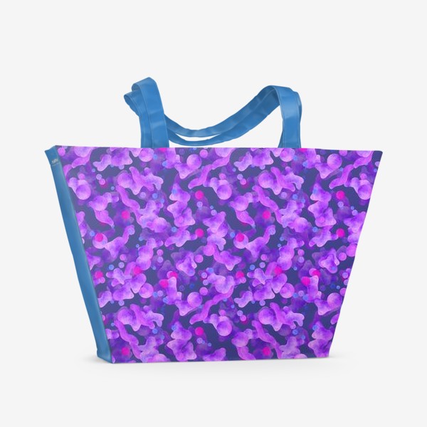 Пляжная сумка «Фиолетовая абстракция»