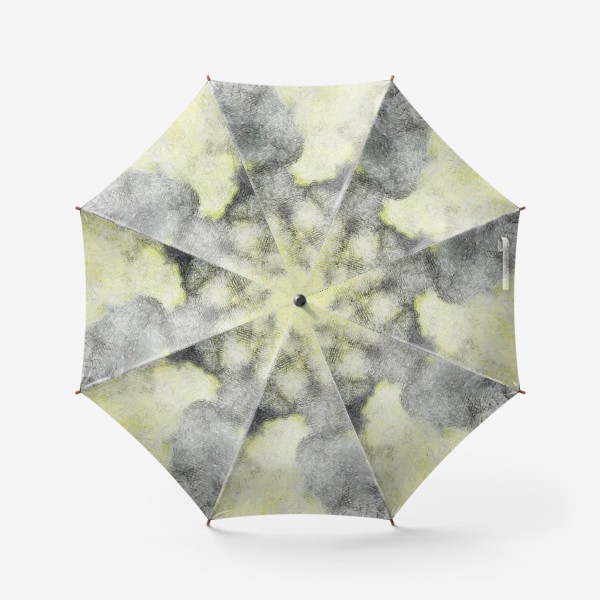 Зонт «Кит в облаках, жёлтый, серый»