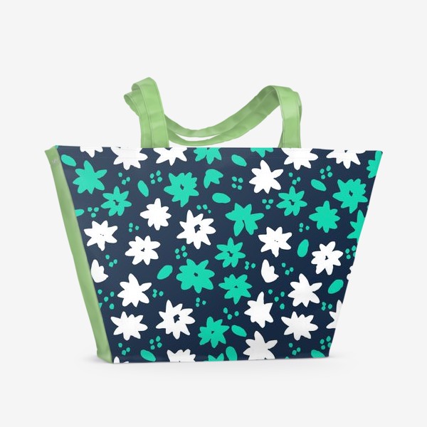 Пляжная сумка «Ночные цветы»