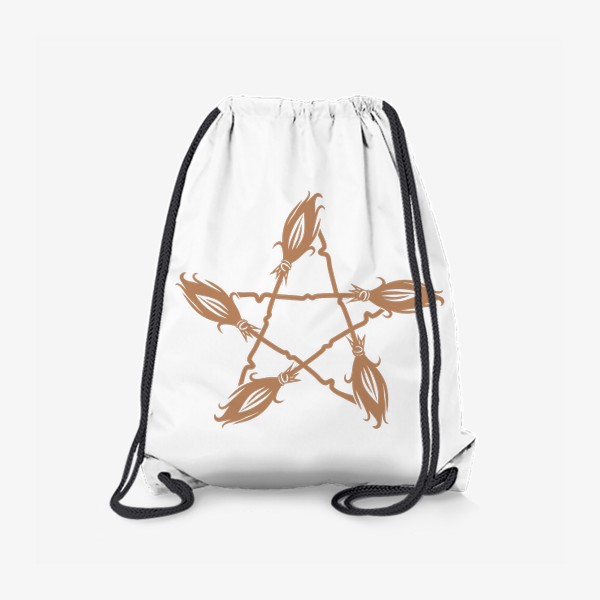 Рюкзак «Магический пентакль из метел ведьмы»