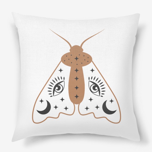 Подушка «Ночная бабочка, магическая символика»