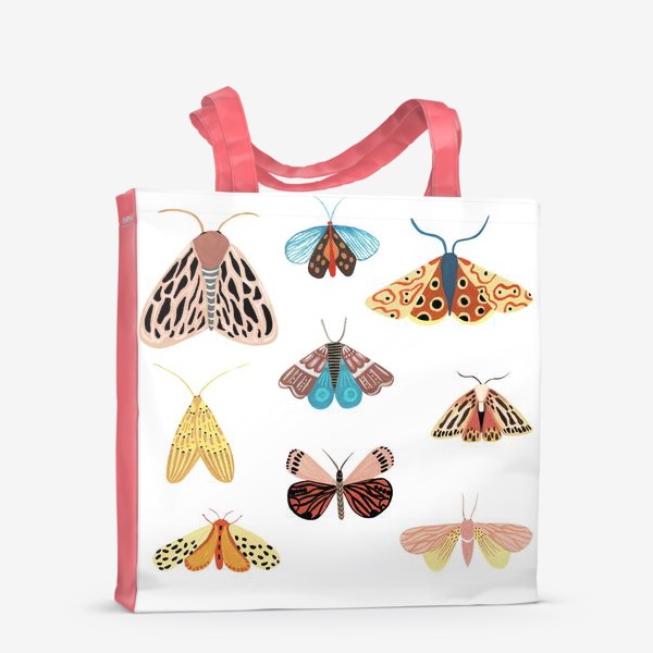 Сумка-шоппер «Яркий принт бабочки мира»