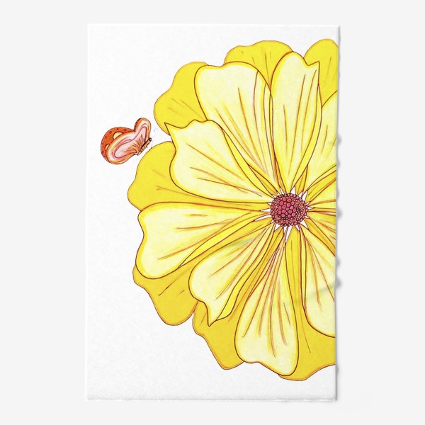 Полотенце «Цветок желтый»