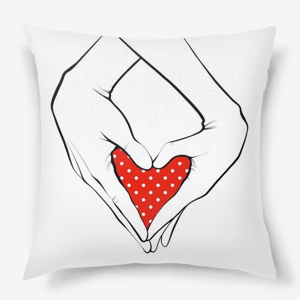 Подушка «Мужчина и Женщина. Руки. Любовь»