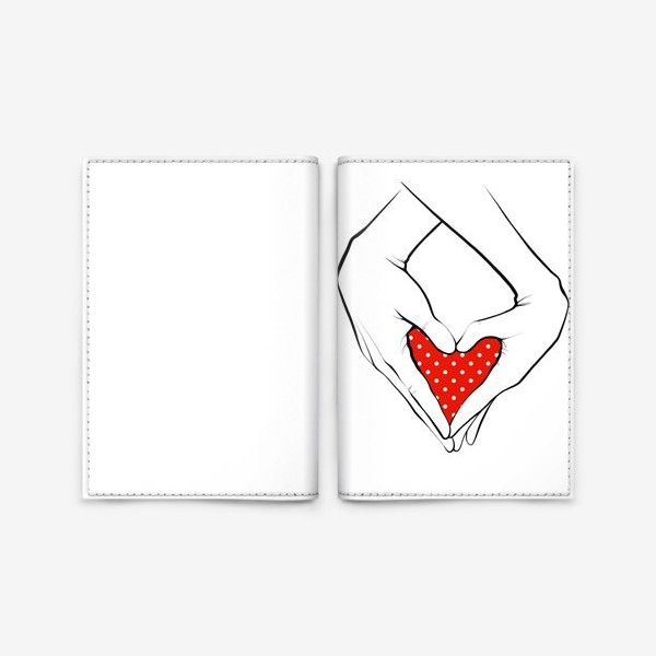 Обложка для паспорта «Мужчина и Женщина. Руки. Любовь»
