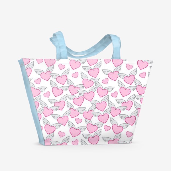 Пляжная сумка «Сердечная валентинка»