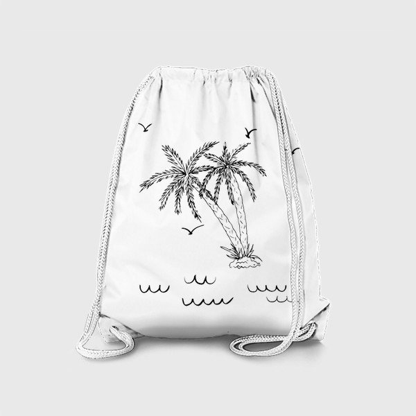 Рюкзак «пальмы и чайки»