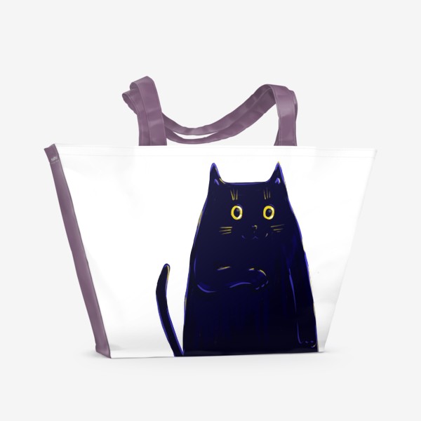 Пляжная сумка «Черная кошка»