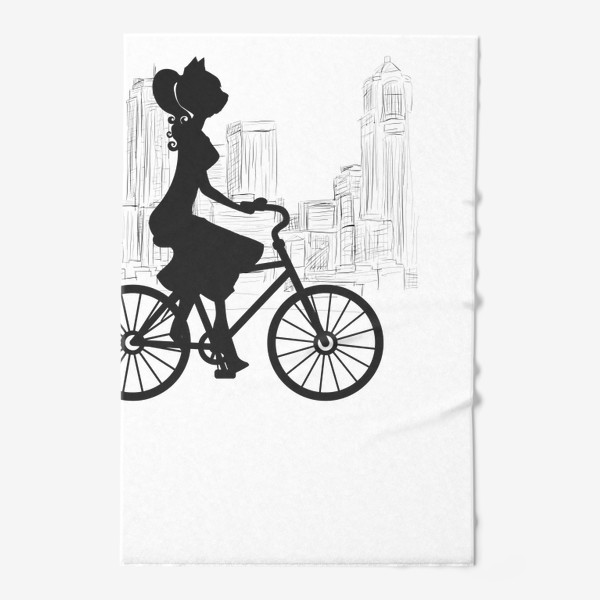 Полотенце «Bicycle Ladycat»