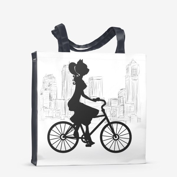 Сумка-шоппер «Bicycle Ladycat»