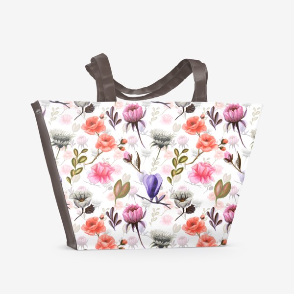 Пляжная сумка «Summer flowers»
