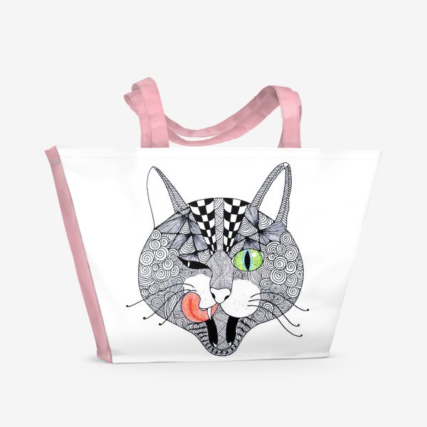 Пляжная сумка «Хитрый кот»
