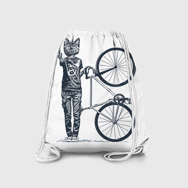 Рюкзак «Fixie Cat Punk Rider»