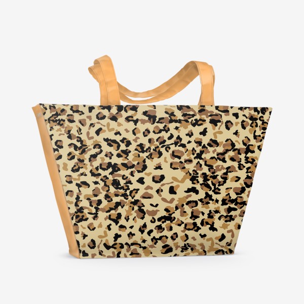 Пляжная сумка «Шкура леопарда, паттерн»