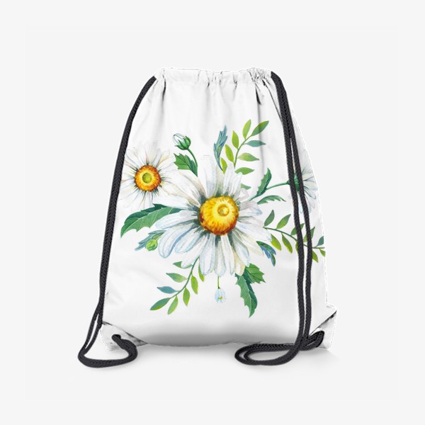 Рюкзак «Ромашки с зелеными веточками»