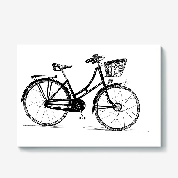Холст «велосипед»