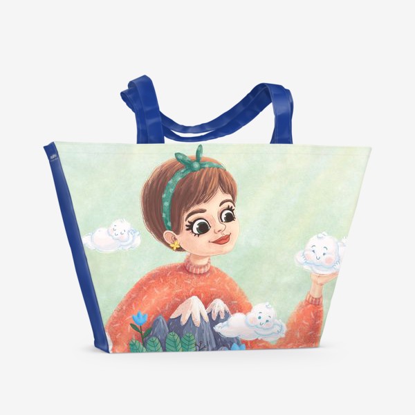 Пляжная сумка «Girl-Spring»