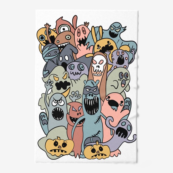 Полотенце «Хэллоуин, монстры и призраки»
