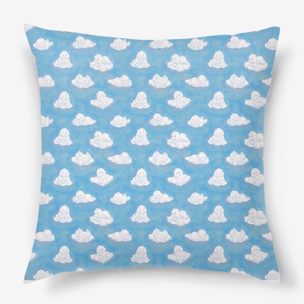 Подушка ««Cloud Babies | Облачные младенцы» паттерн»