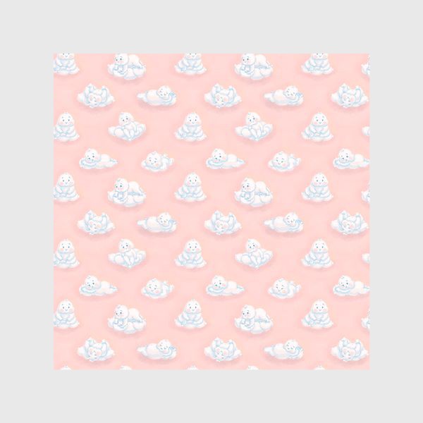 Шторы ««Cloud Babies | Облачные младенцы» паттерн»