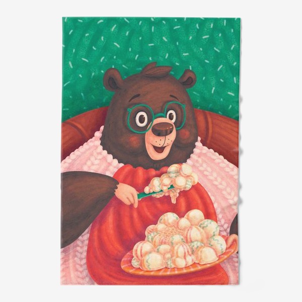Полотенце «Мишка один дома / Teddy bear home alone »