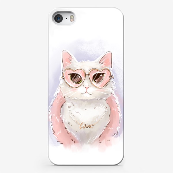 Чехол iPhone «Гламурная кошка»