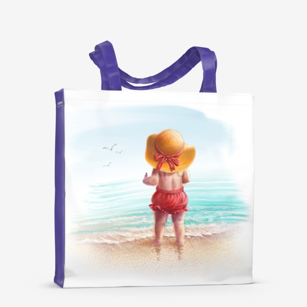 Сумка-шоппер «Девочка на пляже»