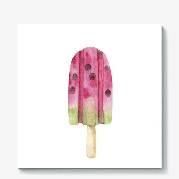 Холст «арбузное мороженое на палочке »