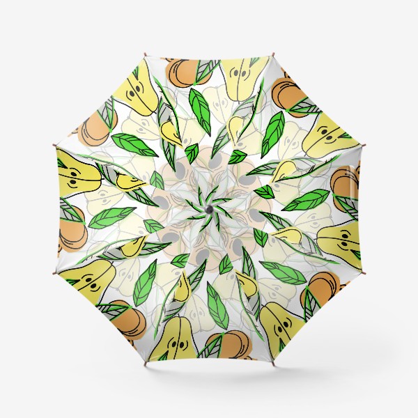 Зонт «Фрукты в разрезе. Груши и персики»