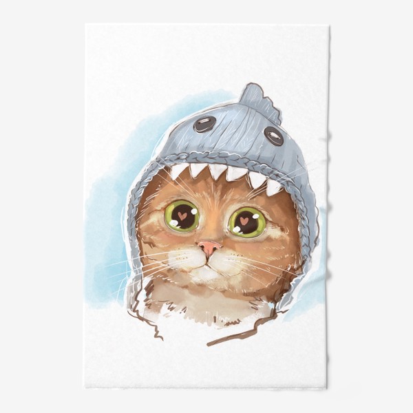 Полотенце «Кот в шапке»