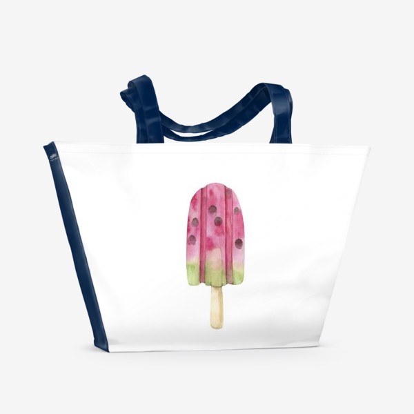 Пляжная сумка «арбузное мороженое на палочке »