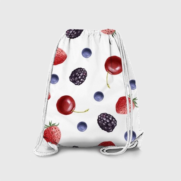 Рюкзак «Сочные ягоды. Клубника, вишня,черника,ежевика.»