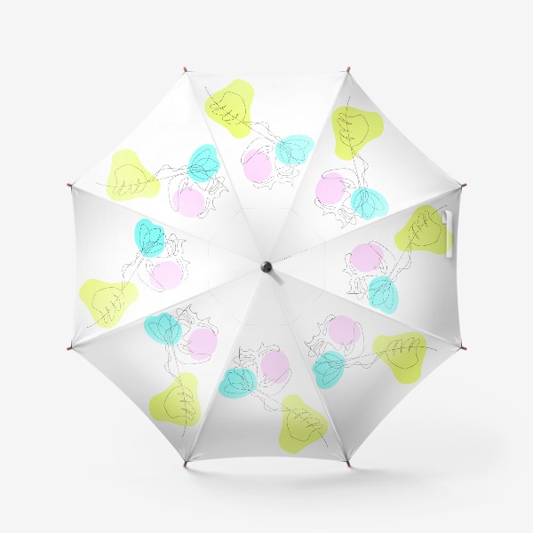 Зонт «Искусство линии/Lineart pink-yellow-blue»