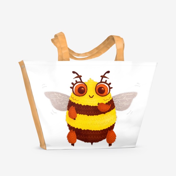 Пляжная сумка «Bumblebee | Шмёлик»