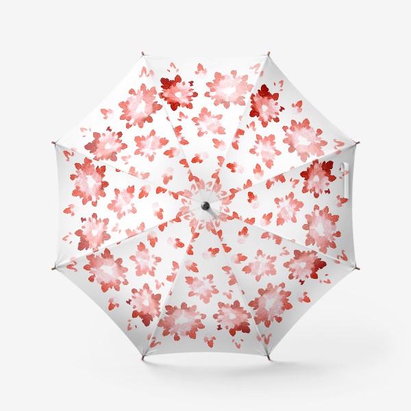 Зонт «Абстракция акварельные цветы»