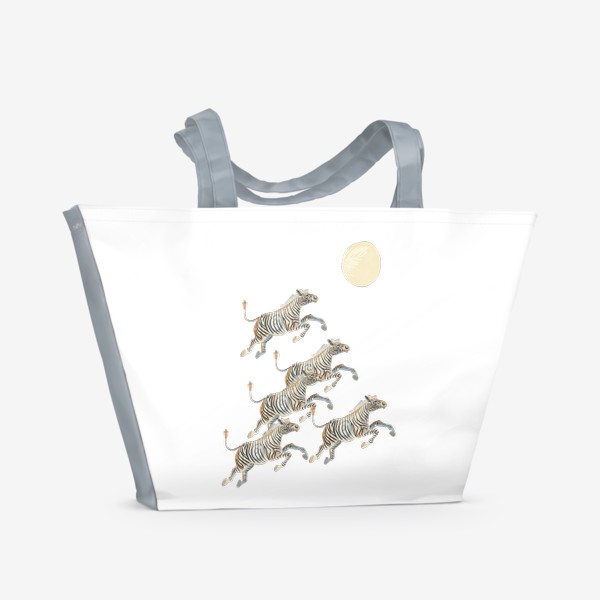 Пляжная сумка «Зебры »