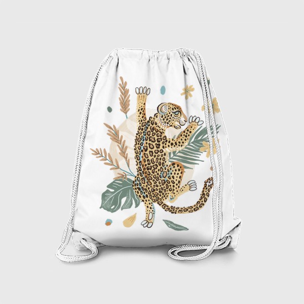 Рюкзак «Леопард в кустах»