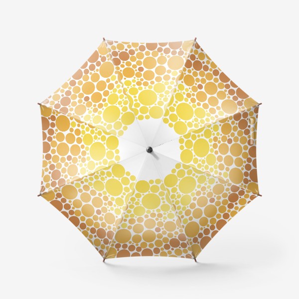 Зонт «принт из точек фрукты лимон»