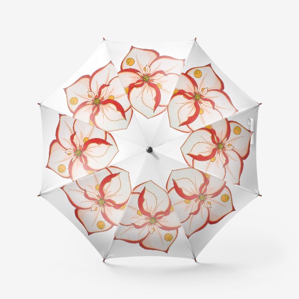 Зонт «Цветок с жемчужинами»