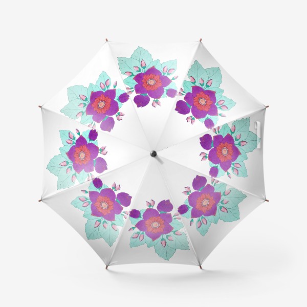 Зонт «Фиолетовый цветок»