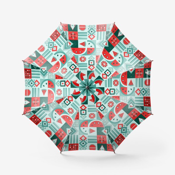 Зонт «Арбузная мозаика»