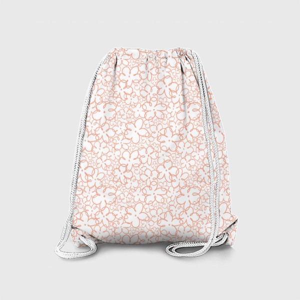 Рюкзак « Розовые простые цветочки»