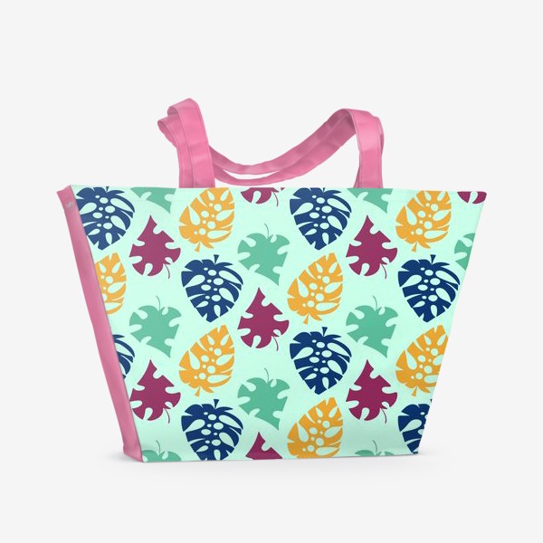 Пляжная сумка «Пестрый тропический листопад»
