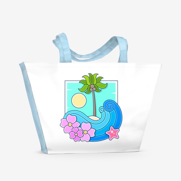 Пляжная сумка «Векторная иллюстрация»