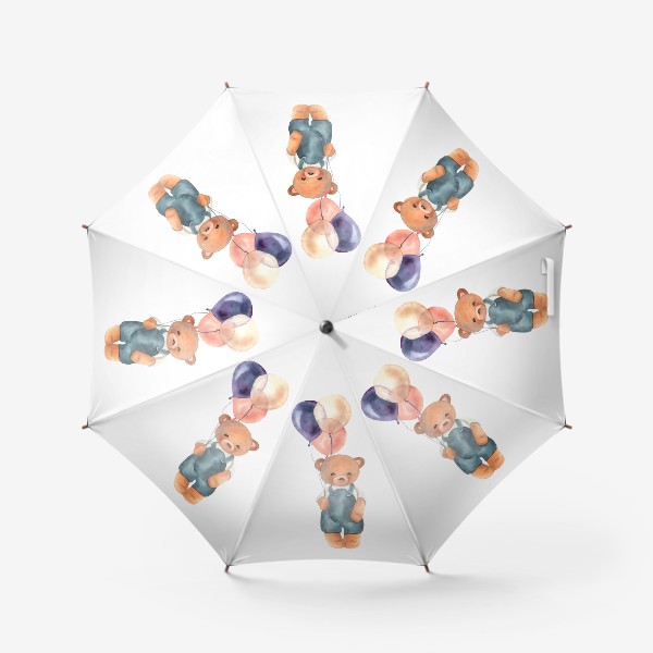 Зонт «Мишка с шариками»