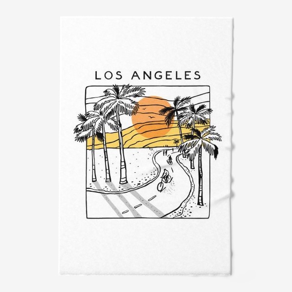 Полотенце «Лос-Анджелес. Los Angeles. Пляж»