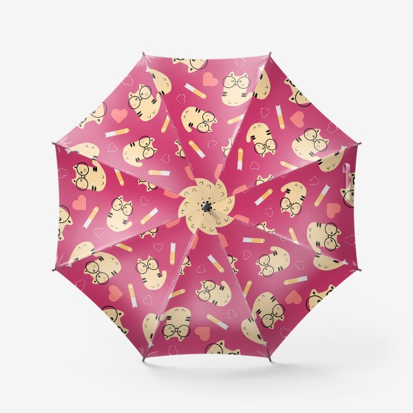 Зонт «Кот очкарик. Книголюб»